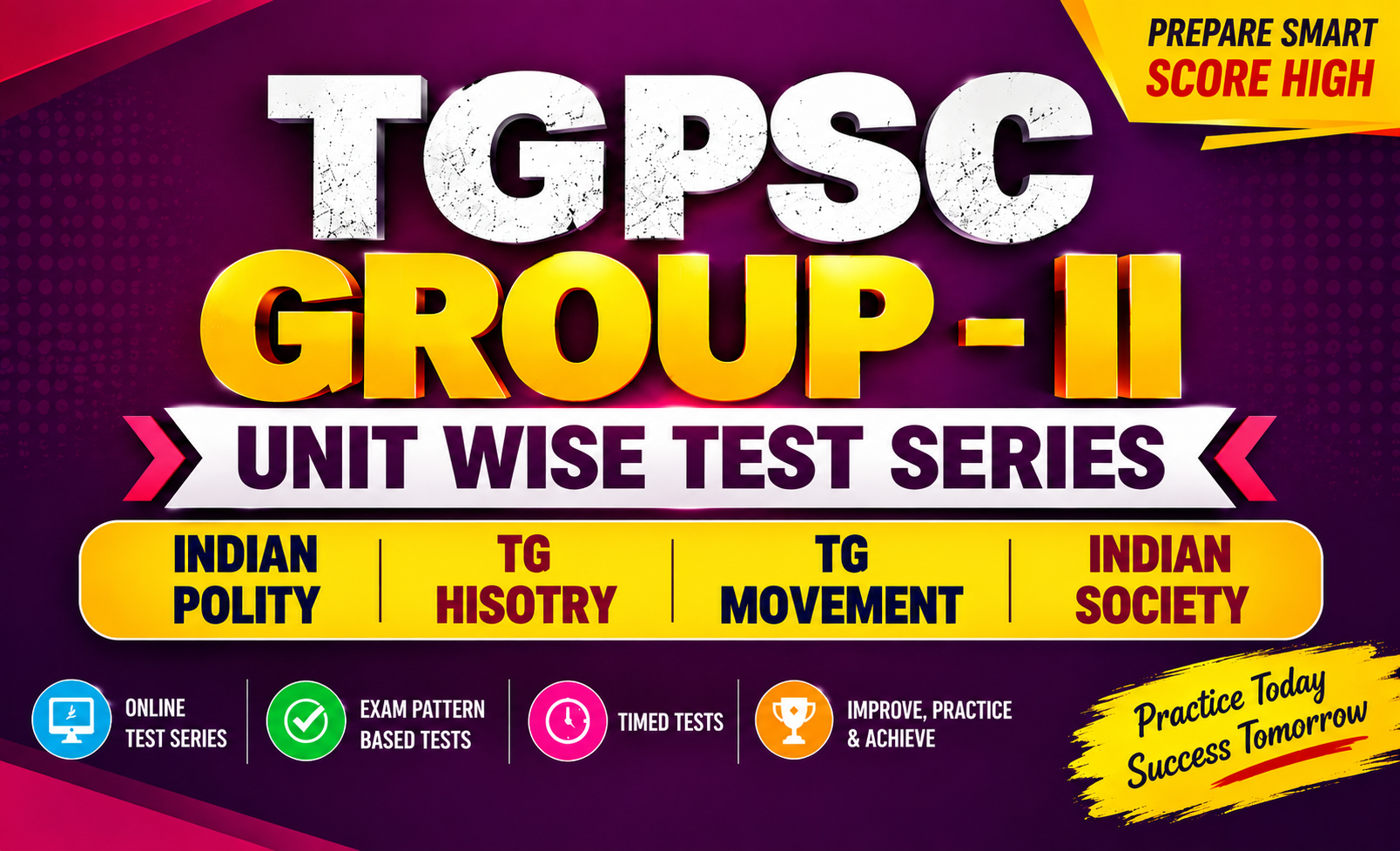 TGPSC Group II Unit wise test series
